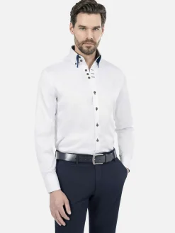 Wam Denim Overhemd Lange Mouwen|Overhemd 75488 Todi White