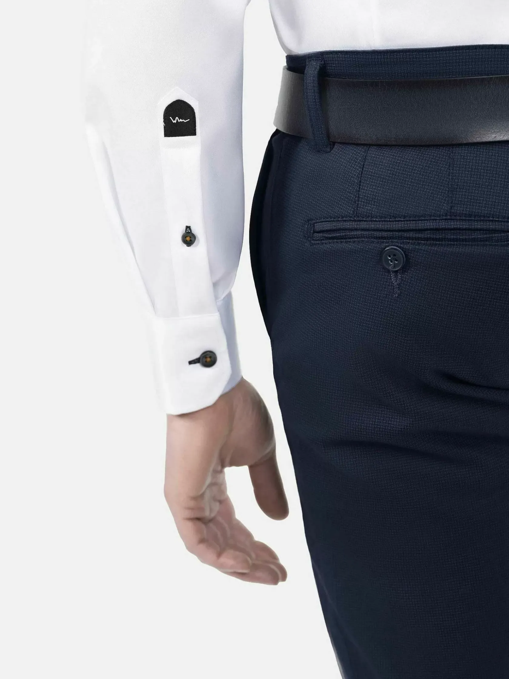 Wam Denim Overhemd Lange Mouwen|Overhemd 75488 Todi White
