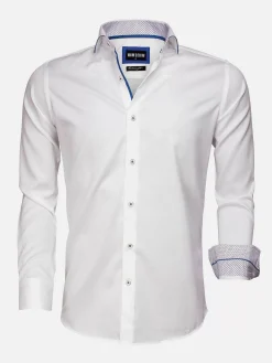 Wam Denim Overhemd Lange Mouwen|Overhemd 75541 Torino White