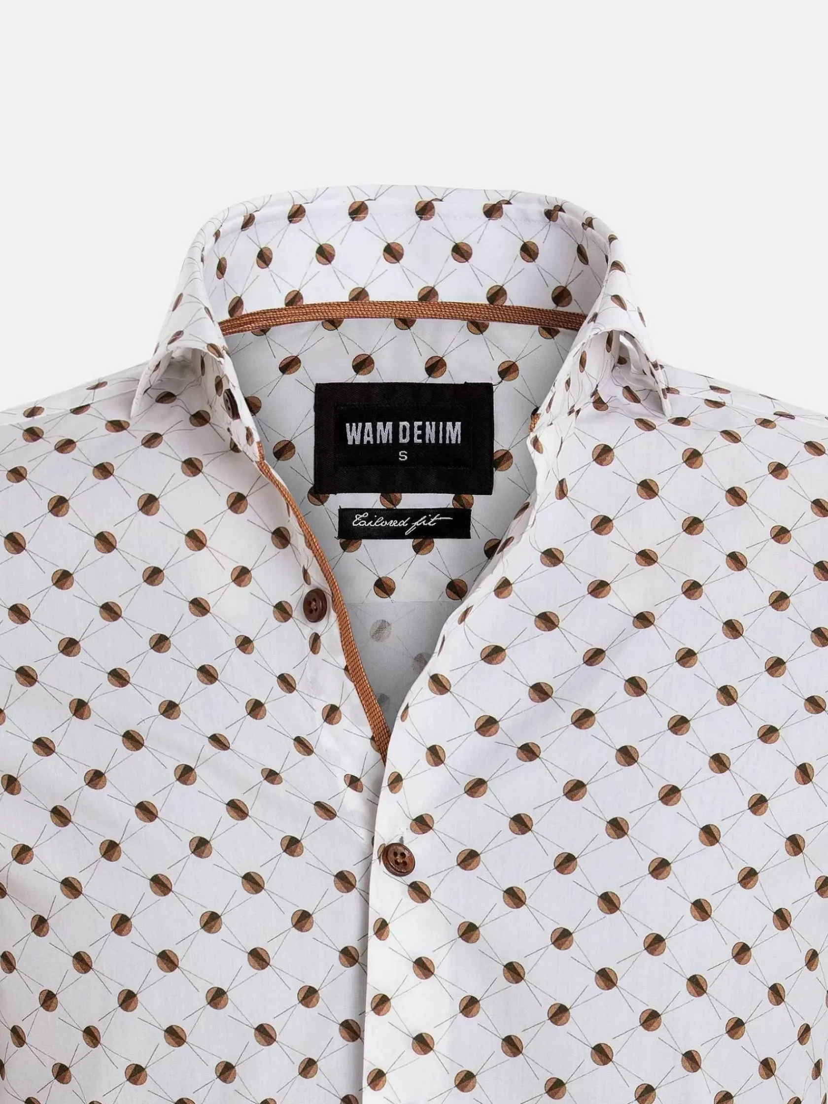 Wam Denim Overhemd Lange Mouwen|Overhemd 75568 Trento White