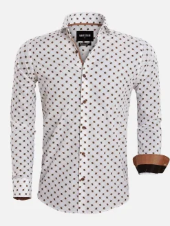 Wam Denim Overhemd Lange Mouwen|Overhemd 75568 Trento White