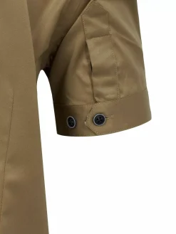 Wam Denim Overhemd Korte Mouwen|Owen Tailored Fit Beige Overhemd Korte Mouw