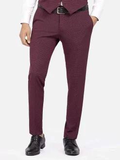 Wam Denim Pantalons|Pantalon 72196 Melikh Dark Red