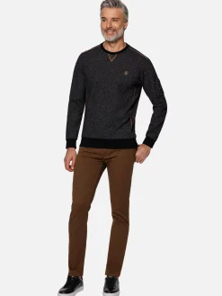 Wam Denim Sweaters|Phonix Crewneck Black Sweater