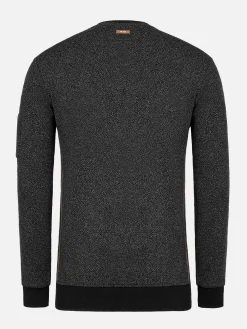 Wam Denim Sweaters|Phonix Crewneck Black Sweater