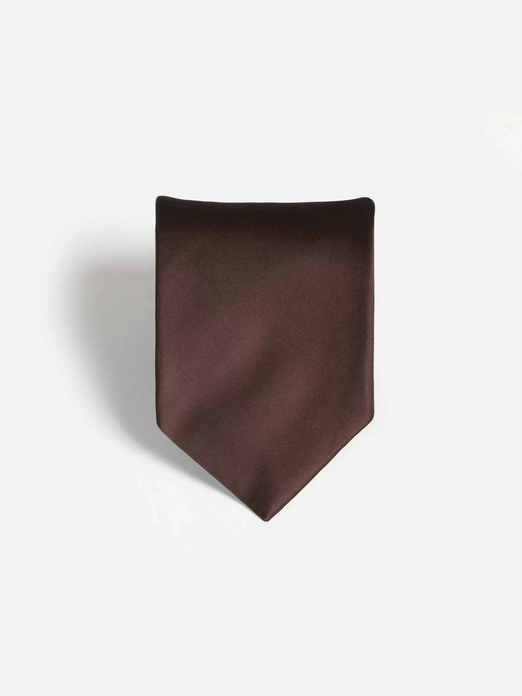 Wam Denim Stropdassen|Pierce Dark Brown Stropdas