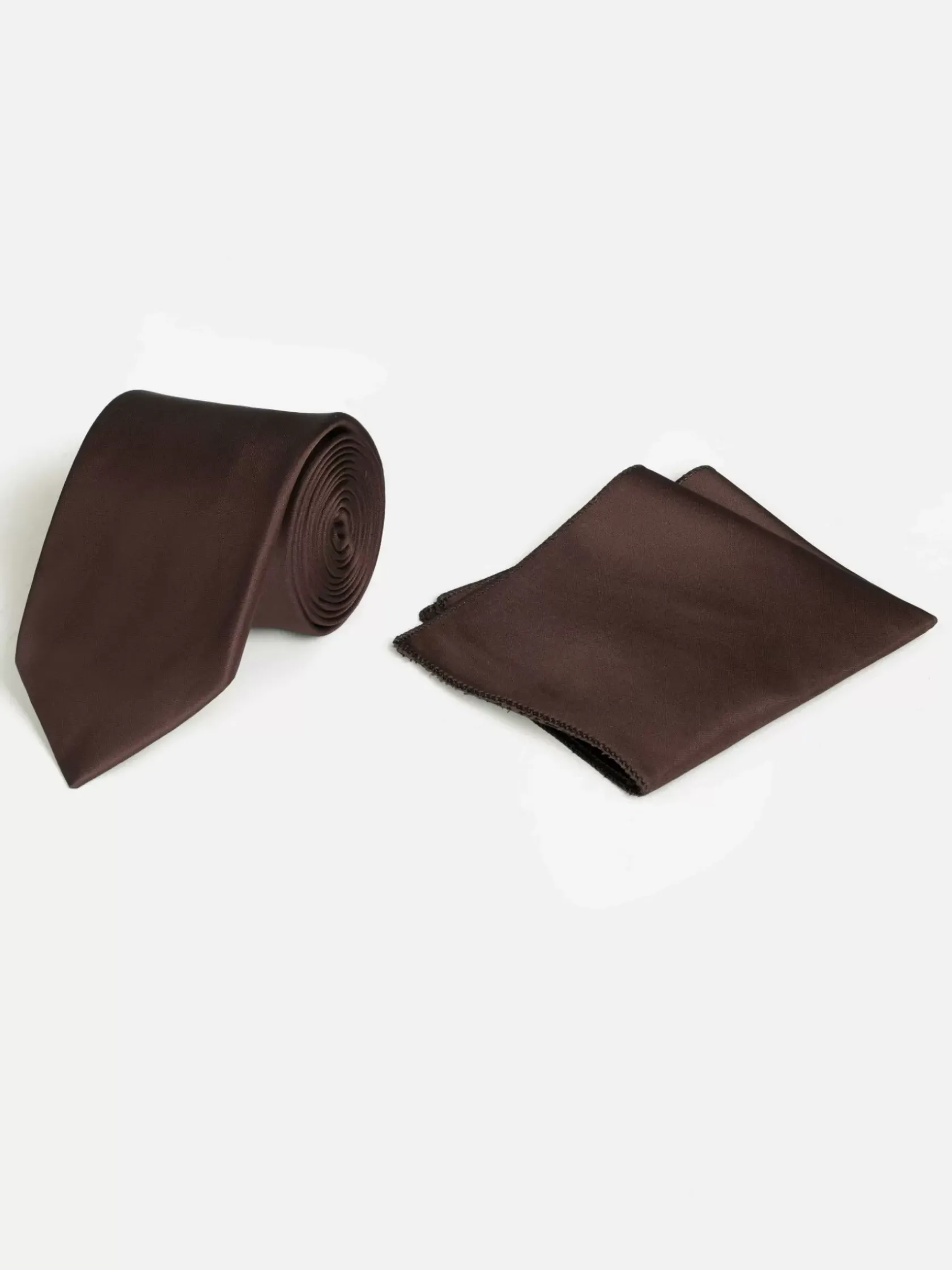 Wam Denim Stropdassen|Pierce Dark Brown Stropdas