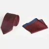 Wam Denim Stropdassen|Pierce Dark Red Stropdas