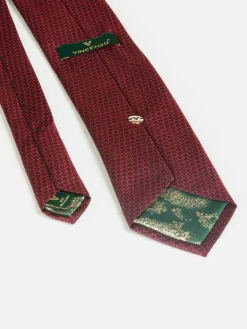 Wam Denim Stropdassen|Pierce Dark Red Stropdas