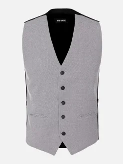 Wam Denim Gilets|Plaid Vest 70067 Nolan Grey