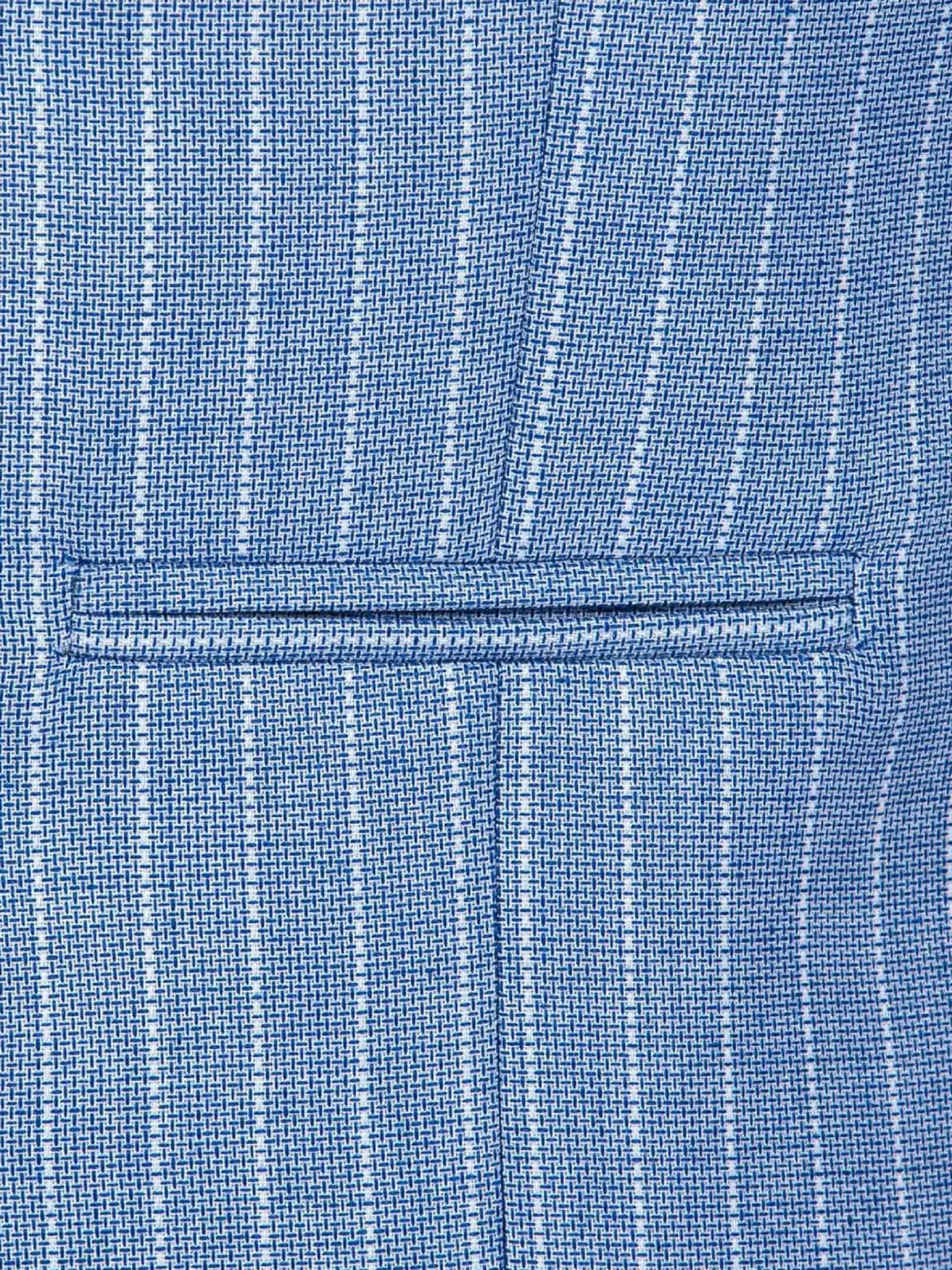 Wam Denim Gilets|Plaid Vest 70048 Pelagie Islands Blue