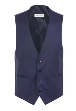 Wam Denim Gilets|Plaid Vest 70071 Scotsville Navy