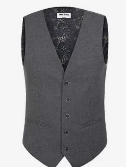Wam Denim Gilets|Plaid Vest 74111 Strazburg Anthracite