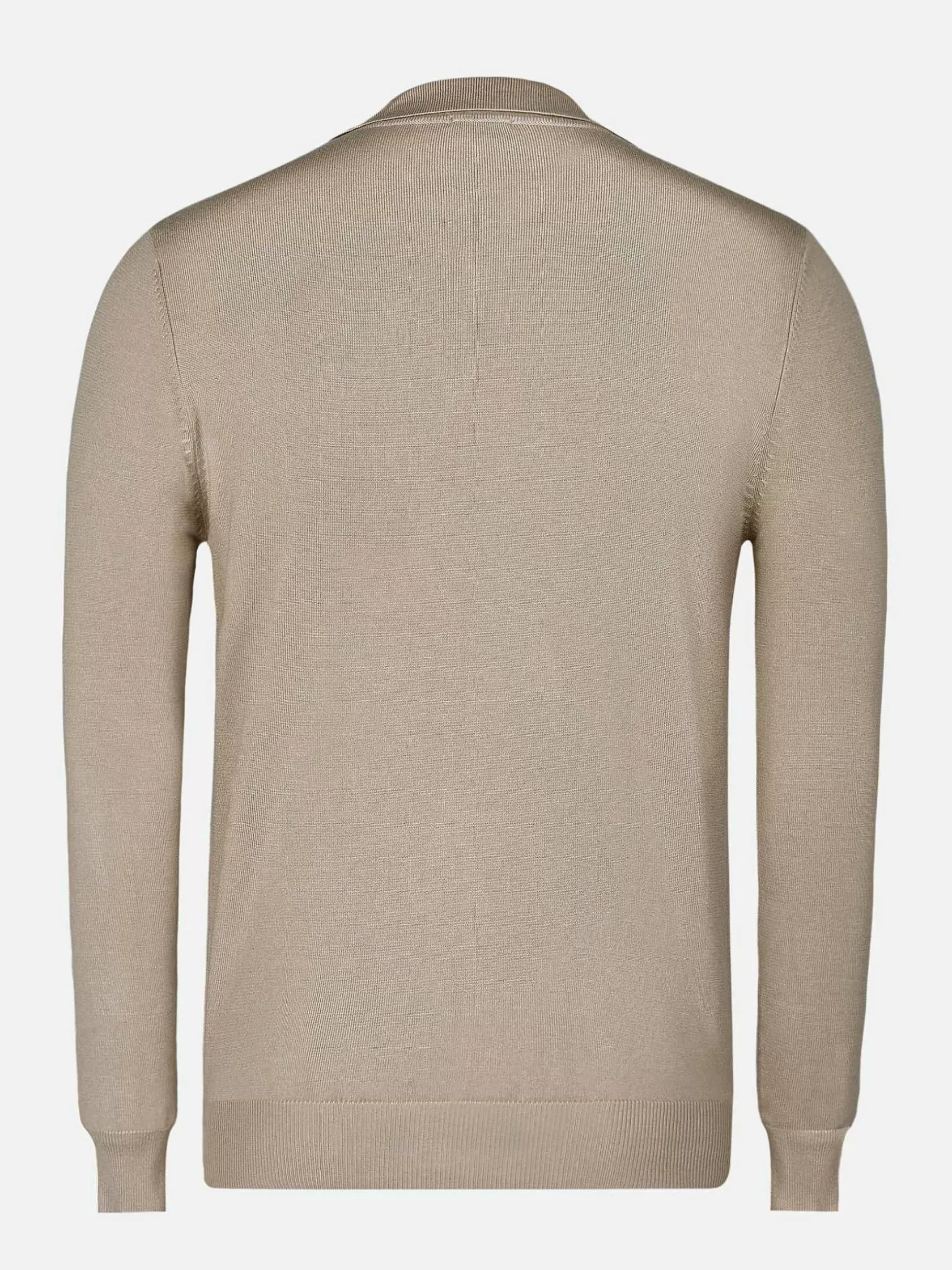 Wam Denim Sweaters|Polo Collared Beige Sweater