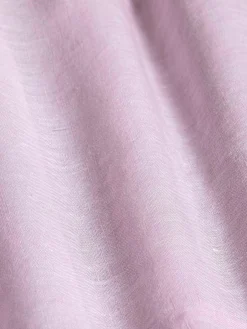 Wam Denim Overhemd Lange Mouwen|Redention Linen Pink Overhemd Lange Mouw