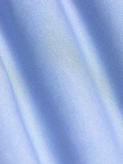 Wam Denim Overhemd Lange Mouwen|Redon Blue Poplin Plain Overhemd Longe Mouw