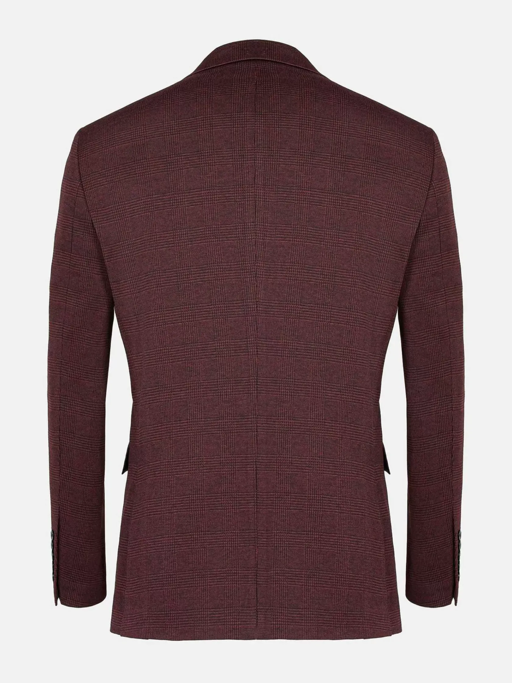 Wam Denim Colberts|Red Wood Wide Lapel Dark Red Black Suit Colbert