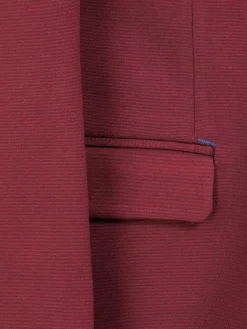Wam Denim Colberts|Relaxed Slim Fit Monarch Dark Red Colbert