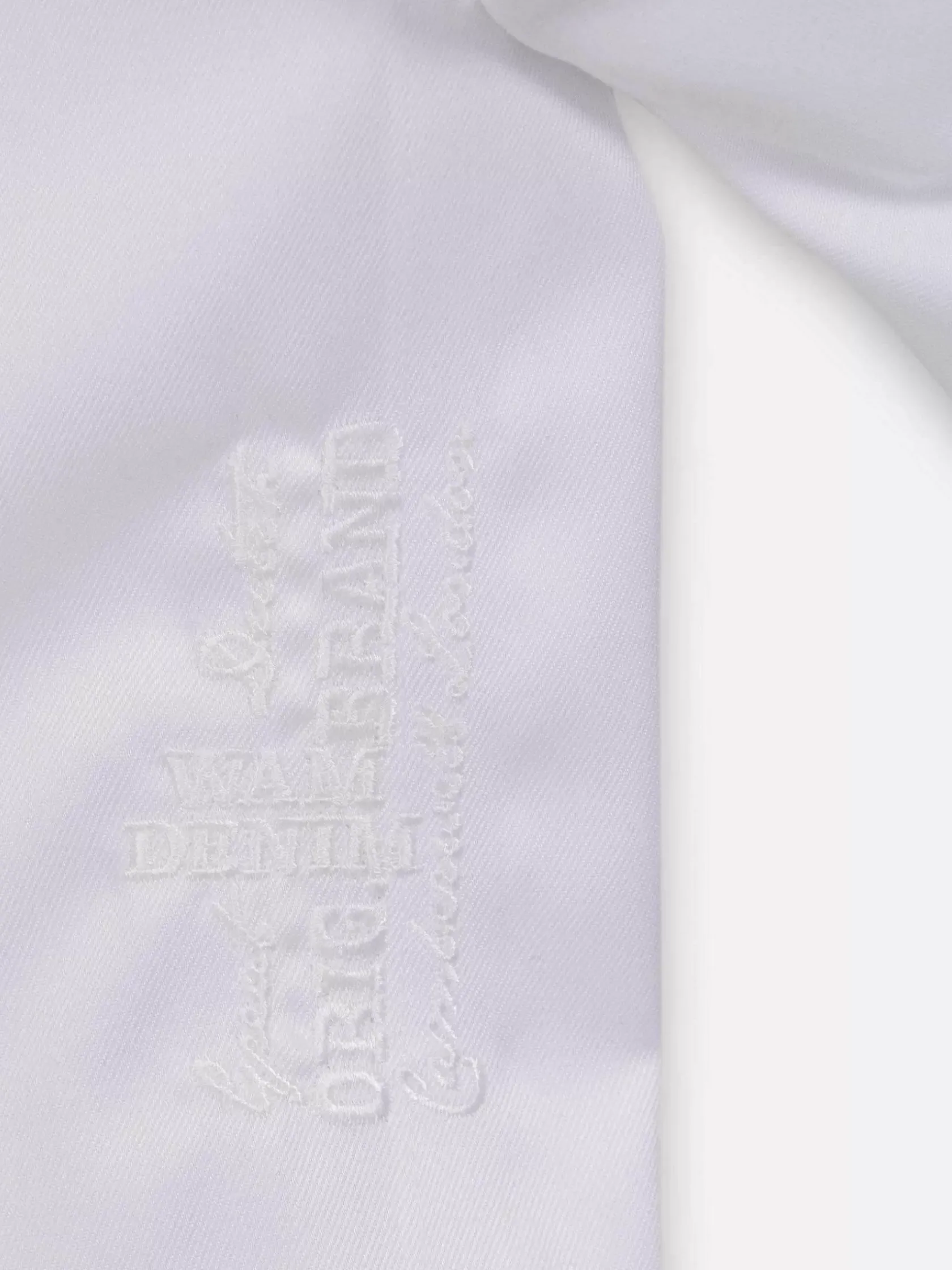 Wam Denim Overhemd Lange Mouwen|Romney Solid White Overhemd Lange Mouw
