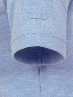 Wam Denim T-Shirts|Schiltach Slim Fit Stretched Blue T-Shirt