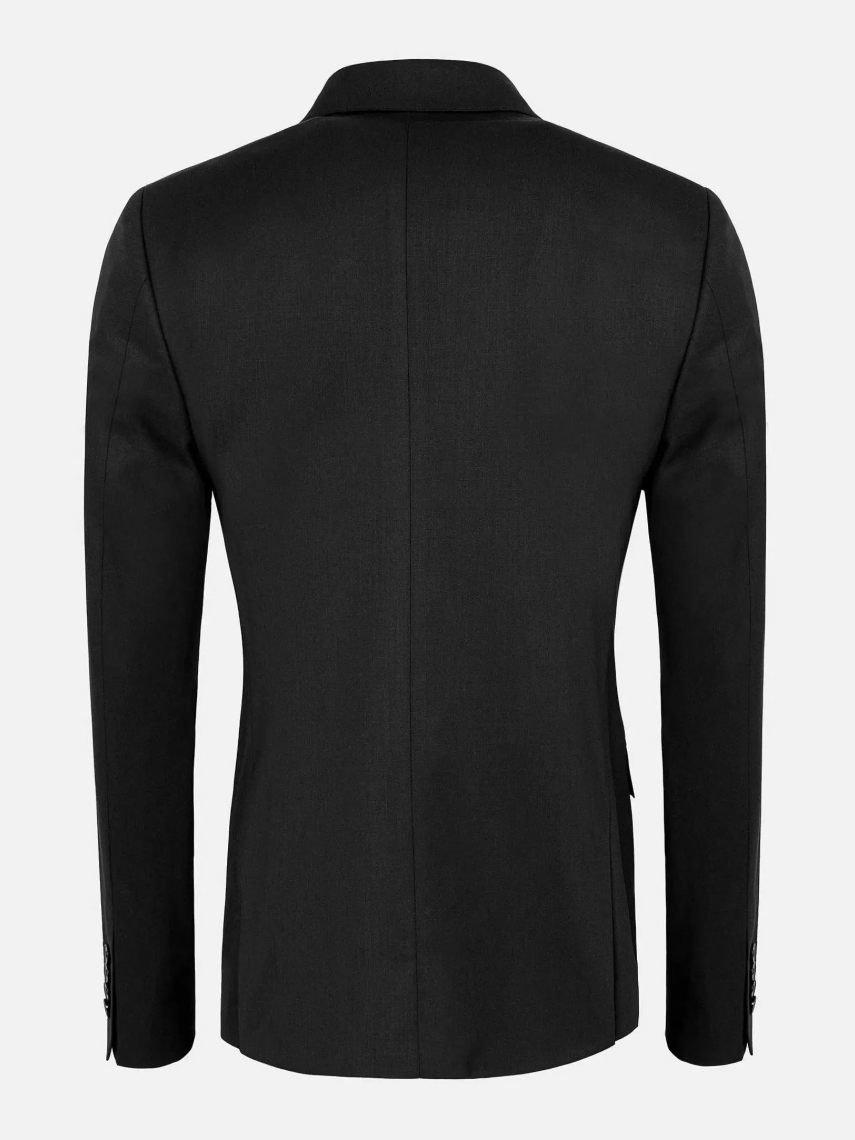 Wam Denim Colberts|Scottsville Notch Lapel Black Suit Colbert