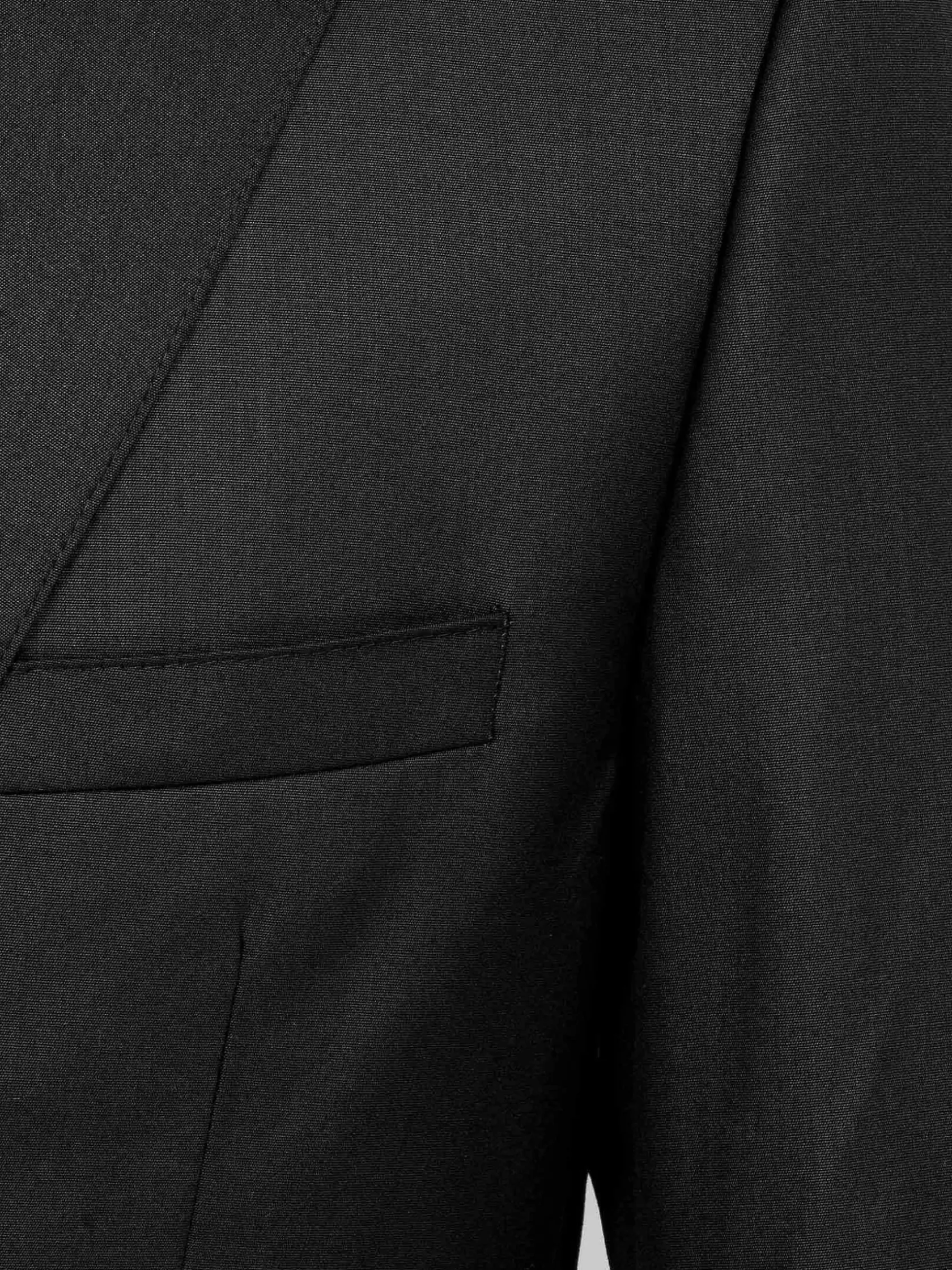 Wam Denim Colberts|Scottsville Notch Lapel Black Suit Colbert