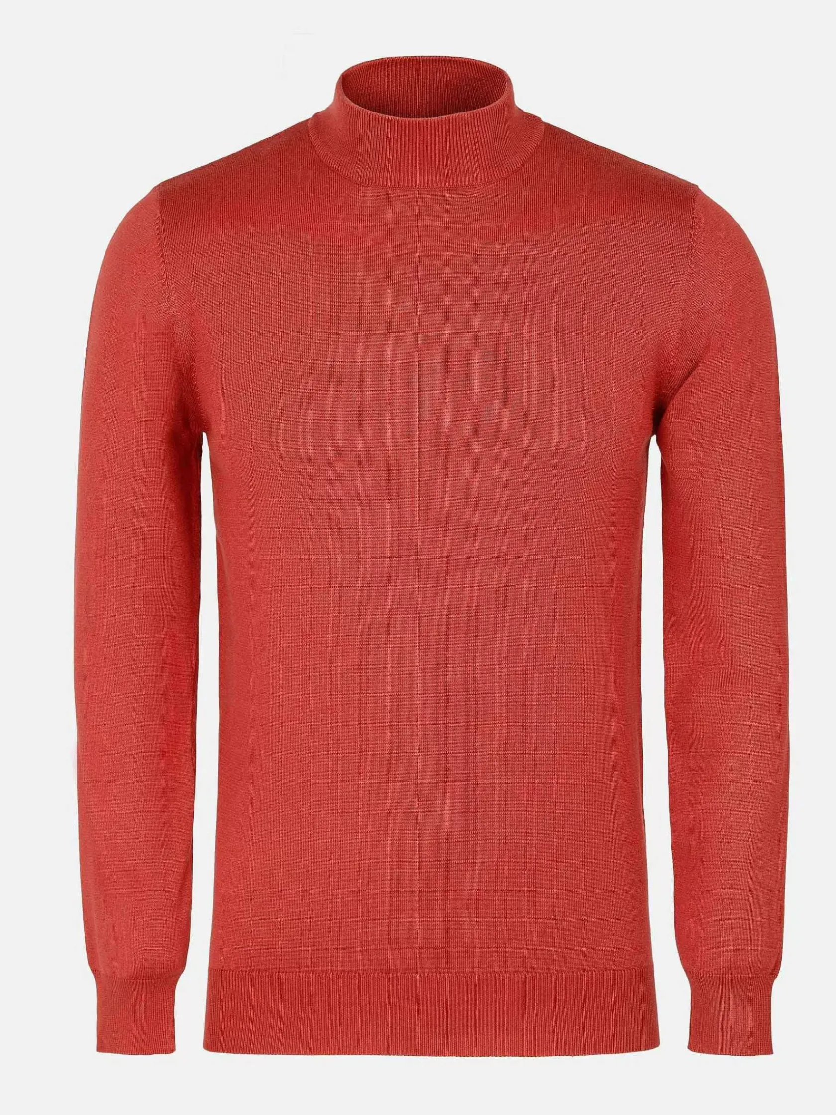 Wam Denim Sweaters|Siena Round-Necked Dark Orange Sweater