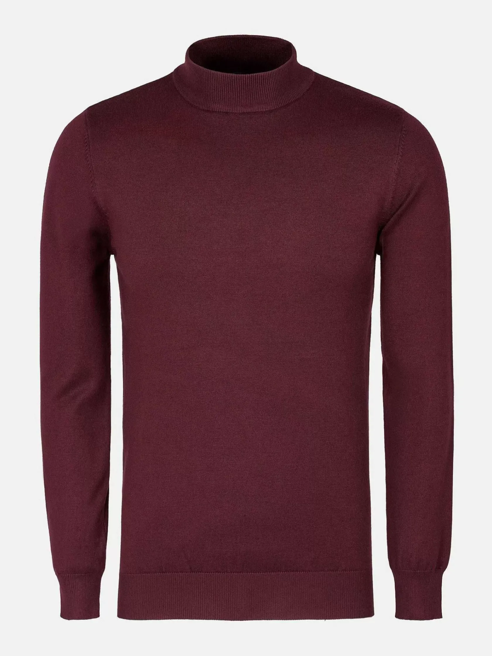 Wam Denim Sweaters|Siena Round-Necked Dark Red Sweater