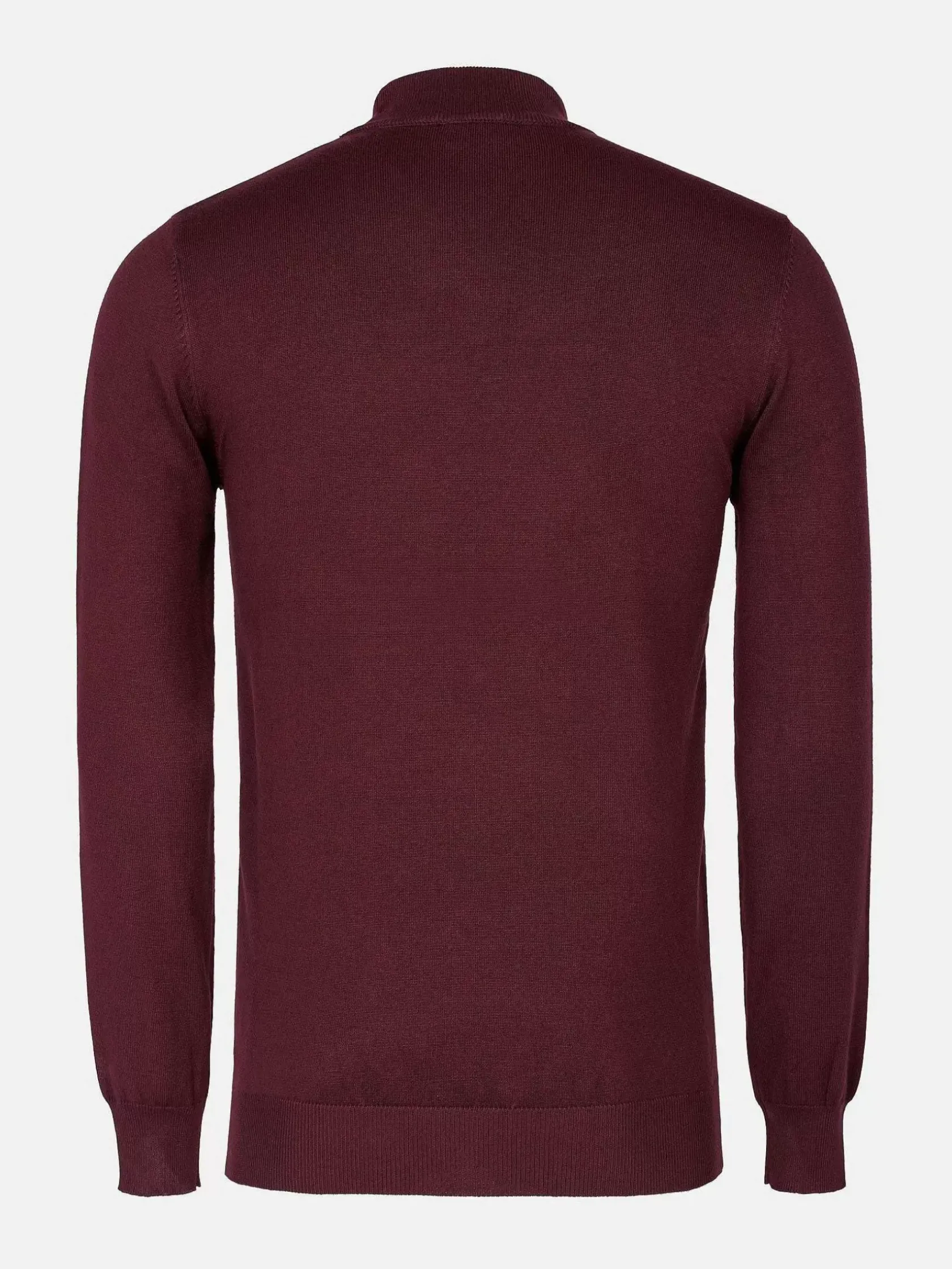 Wam Denim Sweaters|Siena Round-Necked Dark Red Sweater