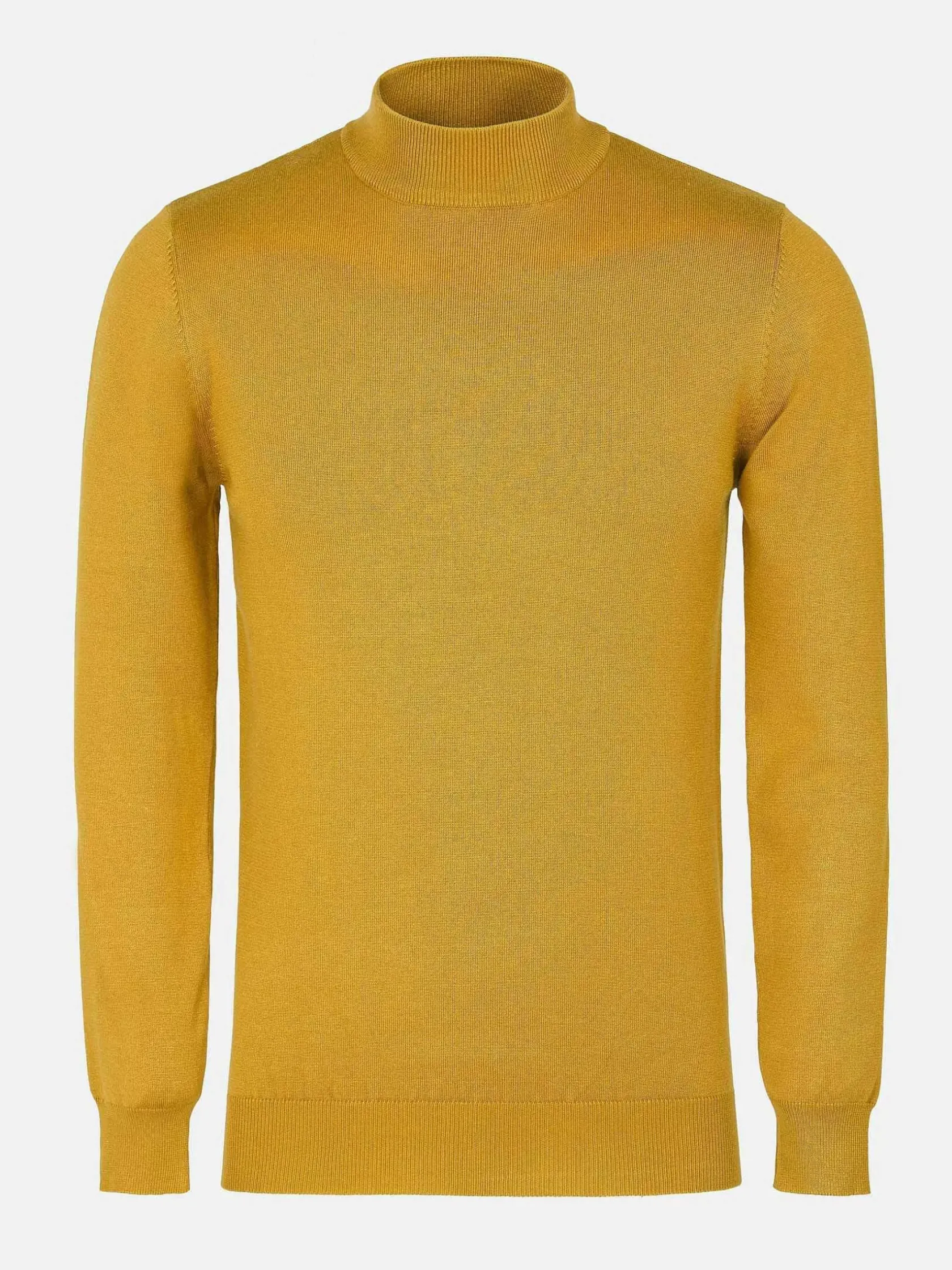 Wam Denim Sweaters|Siena Round-Necked Dark Yellow Sweater