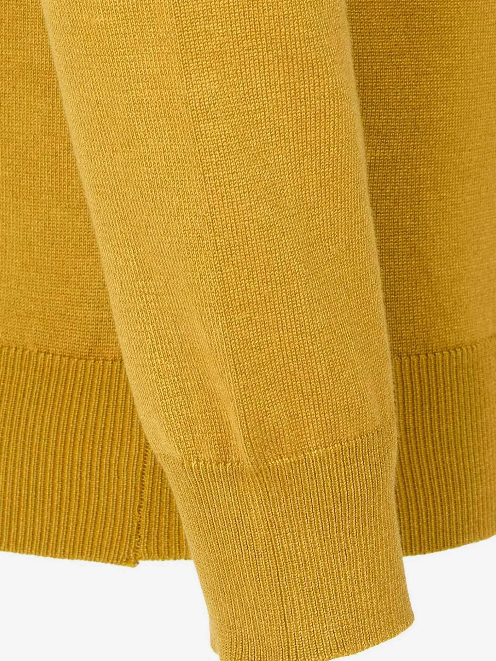 Wam Denim Sweaters|Siena Round-Necked Dark Yellow Sweater