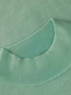 Wam Denim Sweaters|Siena Round-Necked Menthol Sweater