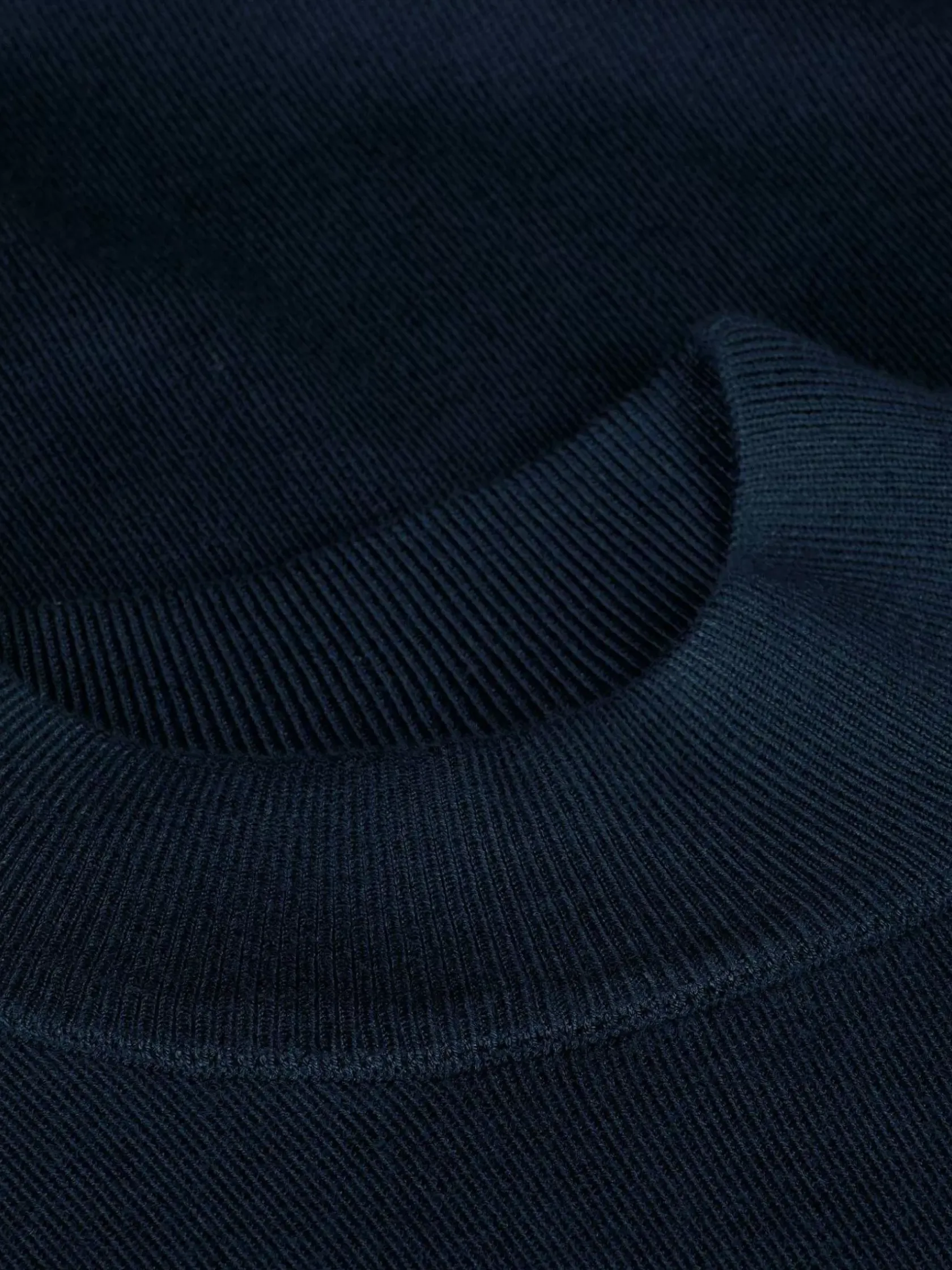 Wam Denim Sweaters|Siena Round-Necked Navy Sweater