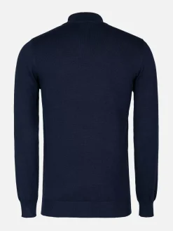 Wam Denim Sweaters|Siena Round-Necked Navy Sweater