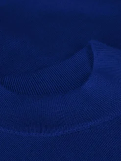Wam Denim Sweaters|Siena Round-Necked Royal Blue Sweater