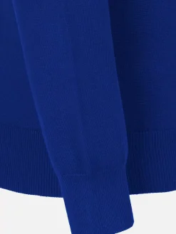Wam Denim Sweaters|Siena Round-Necked Royal Blue Sweater