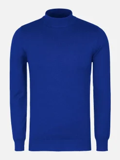 Wam Denim Sweaters|Siena Round-Necked Royal Blue Sweater