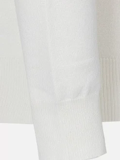 Wam Denim Sweaters|Siena Round-Necked White Sweater