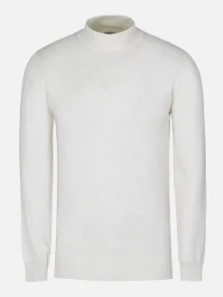 Wam Denim Sweaters|Siena Round-Necked White Sweater