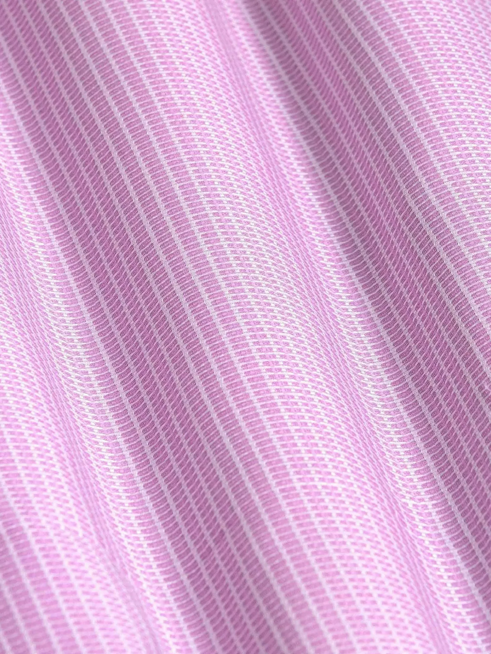 Wam Denim Overhemd Lange Mouwen|Sky Lake Pink Micro Patterned Overhemd Lange Mouw