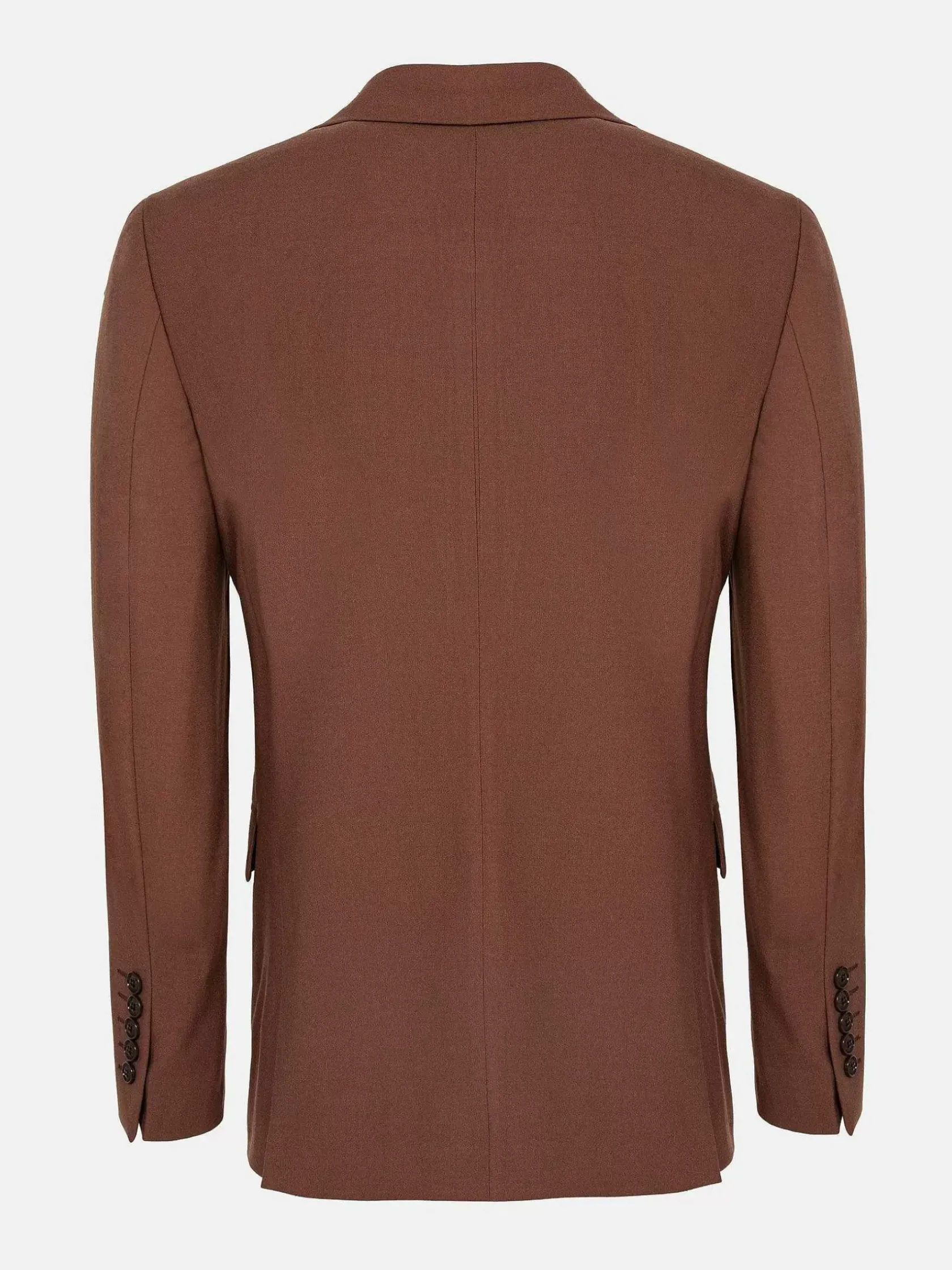 Wam Denim Colberts|Slim Fit Brown Textured Colbert