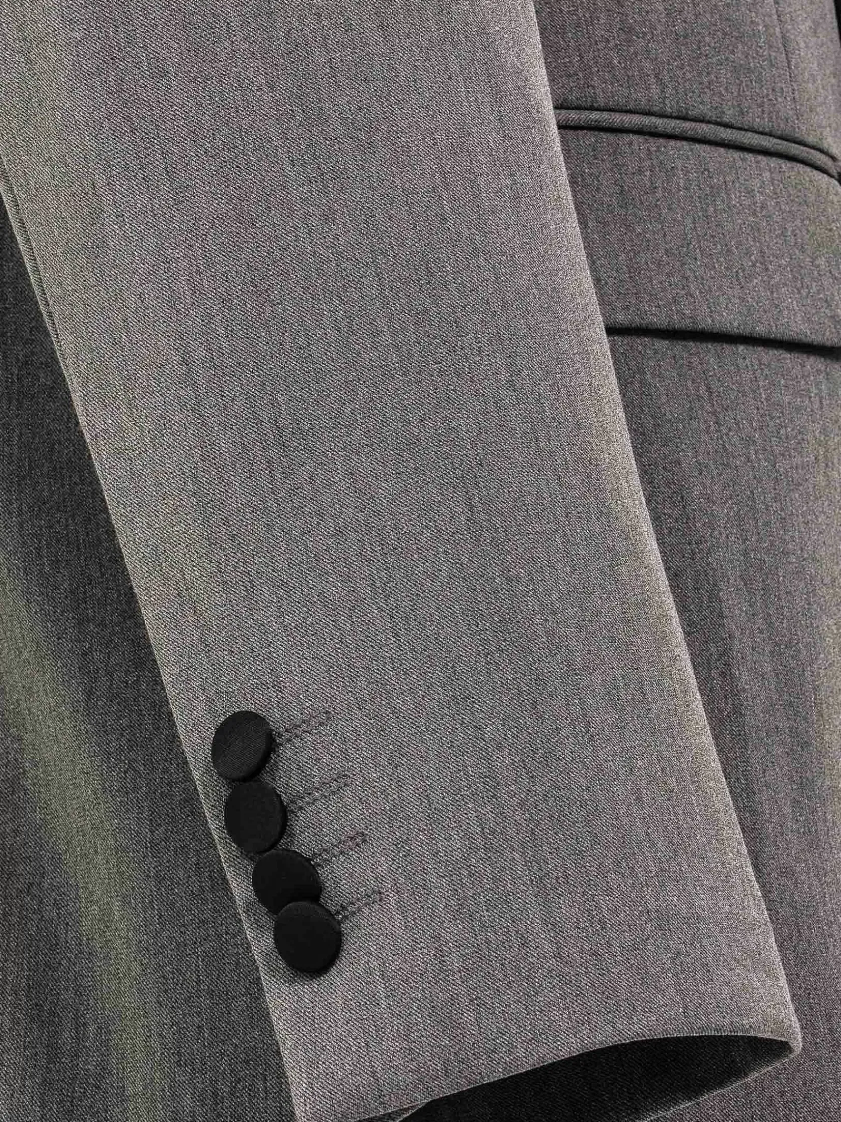 Wam Denim Colberts|Slim Fit Double Breasted Grey Colbert