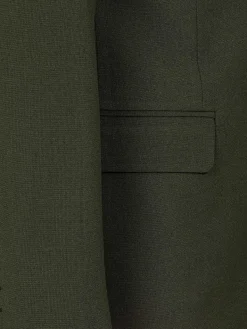 Wam Denim Colberts|Slim Fit Khaki Textured Colbert