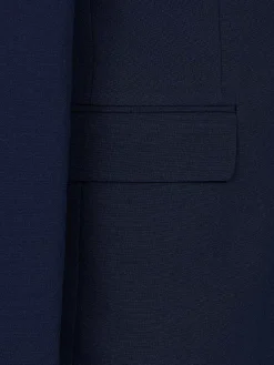 Wam Denim Colberts|Slim Fit Navy Textured Colbert