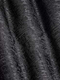 Wam Denim Colberts|Slim Fit Textured Black Tuxedo Colbert