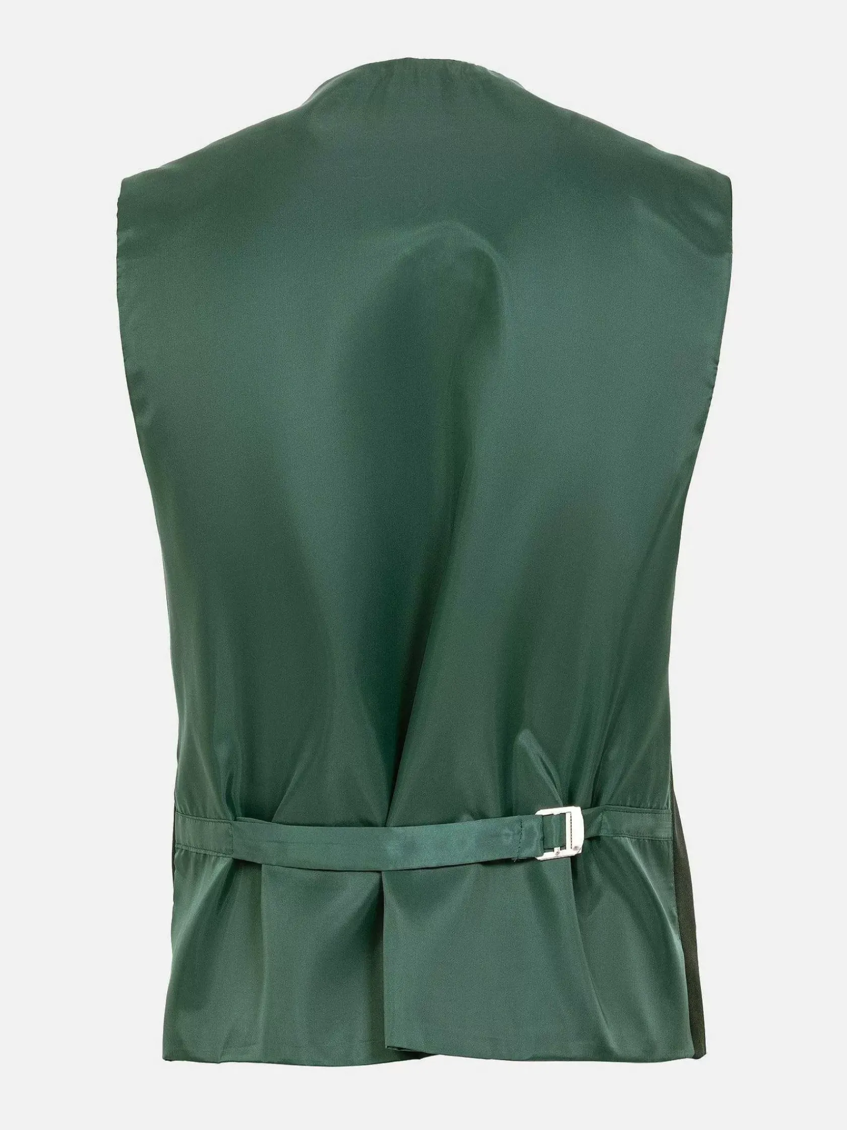 Wam Denim Gilets|Slim Fit Textured Green Gilet