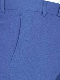 Wam Denim Pantalons|Slim Fit Textured Indigo Pantalon