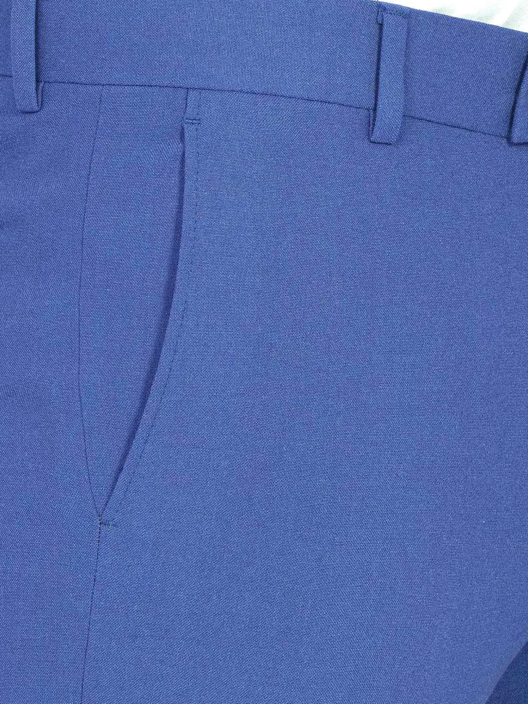 Wam Denim Pantalons|Slim Fit Textured Indigo Pantalon