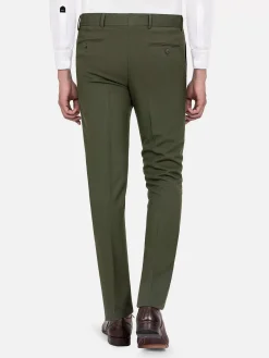 Wam Denim Pantalons|Slim Fit Textured Khaki Pantalon