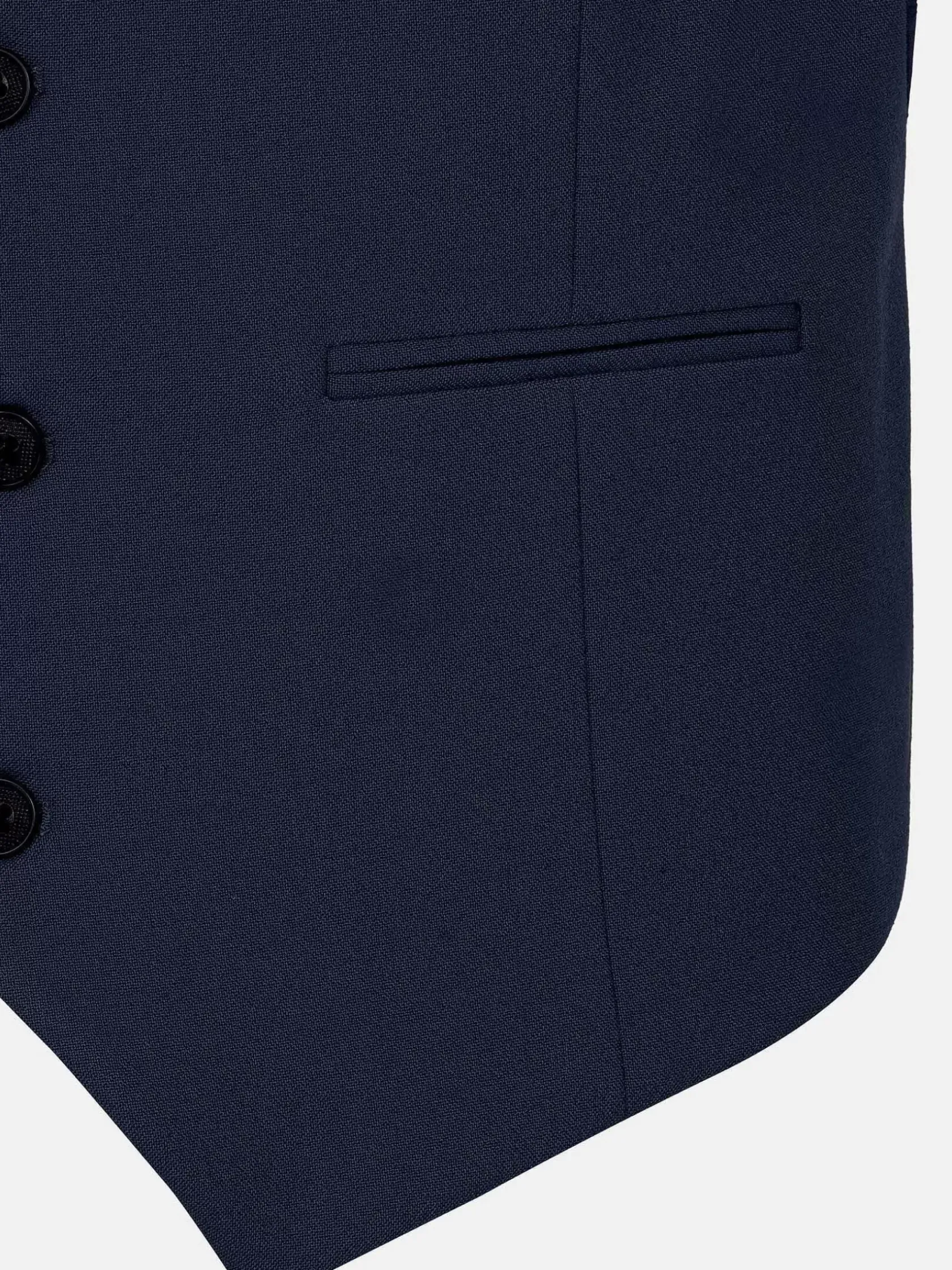 Wam Denim Gilets|Slim Fit Textured Navy Gilet